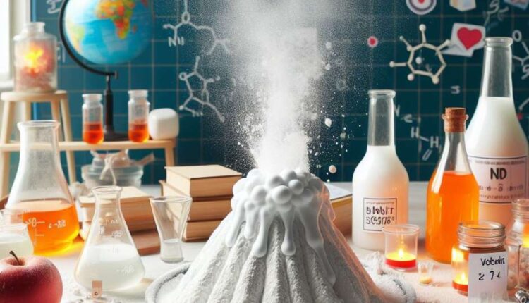 science experiment volcano eruption